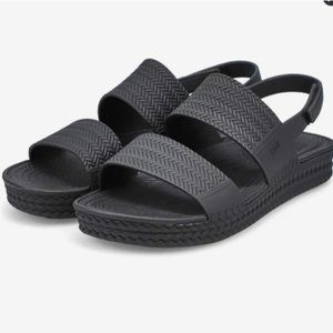 Reef Black Water Vista Womens Sandals Size 8 Comfort Travel Beach Vacation